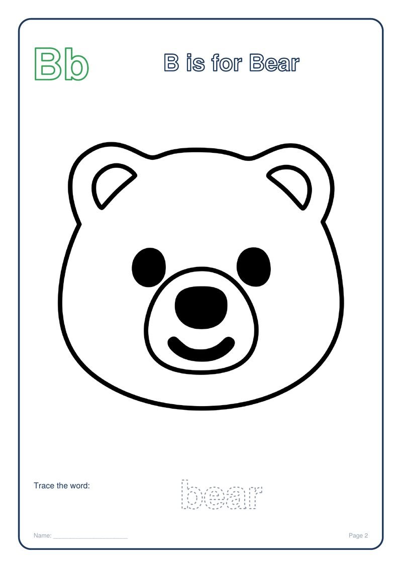 Colouring sample page