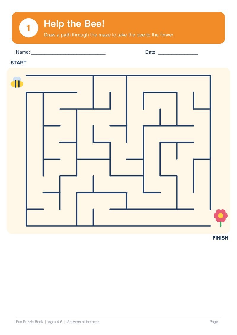 Puzzle sample page